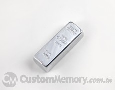 客製化金屬隨身碟 - 銀磚碟