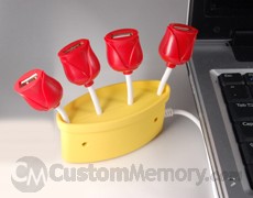 tulip flower usb hub
